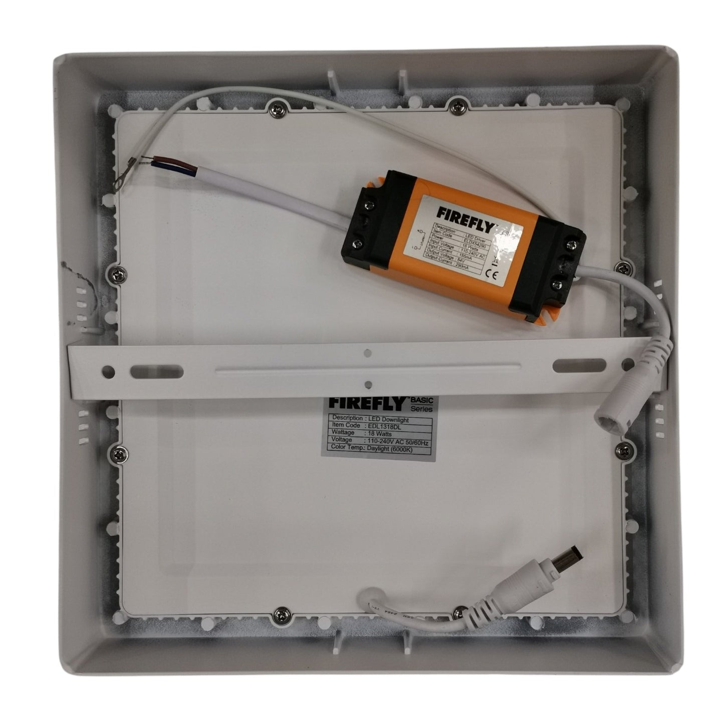 Firefly 18W Surface Downlight Square Daylight 6500K 220V 235mm EDL1318DL
