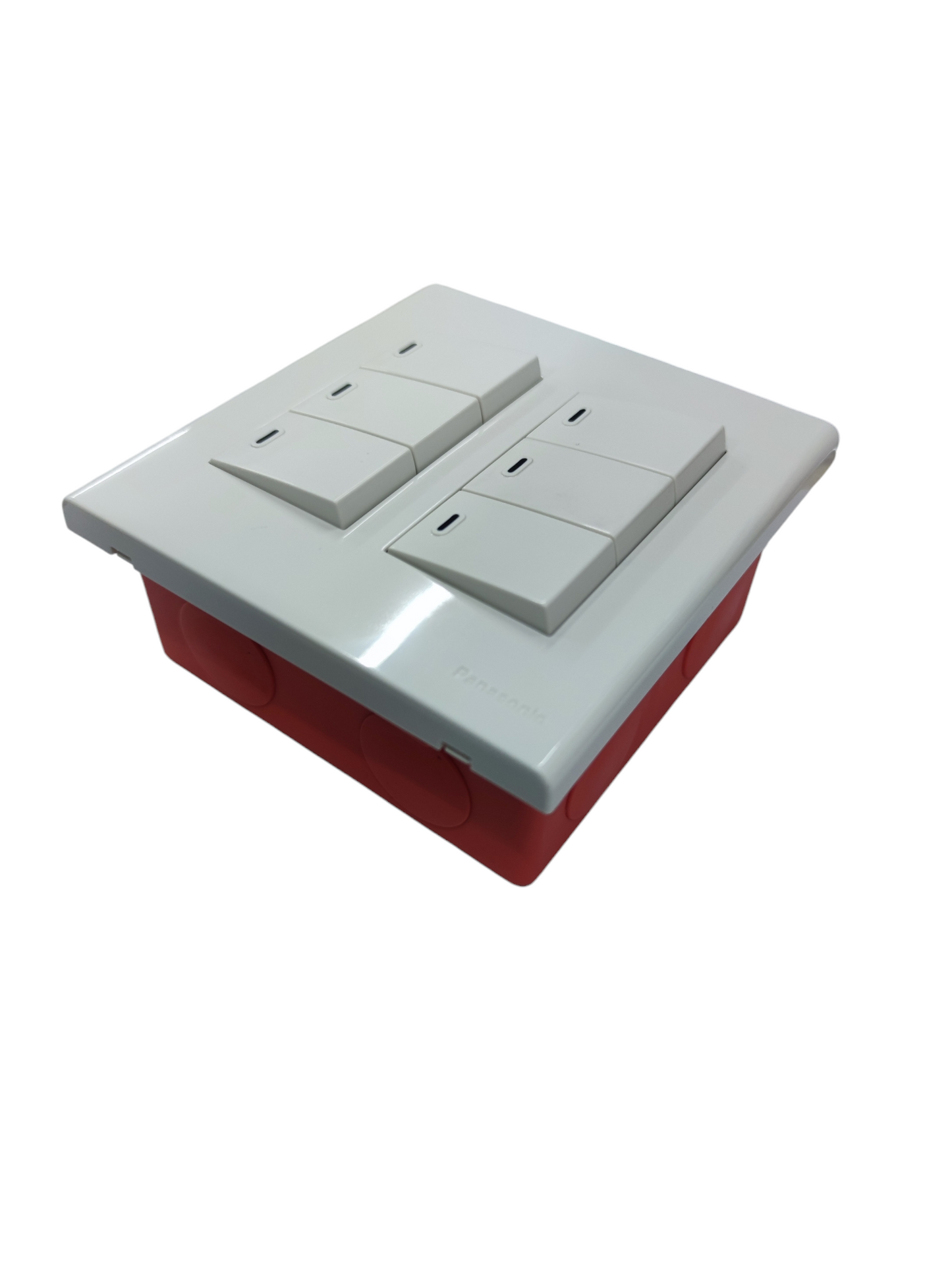 Panasonic 6 Gang 1 Way Switch 16A 220V Device Wide Series with Utility Box WEG6806+(6XWEG5001K-5)+Utility Box