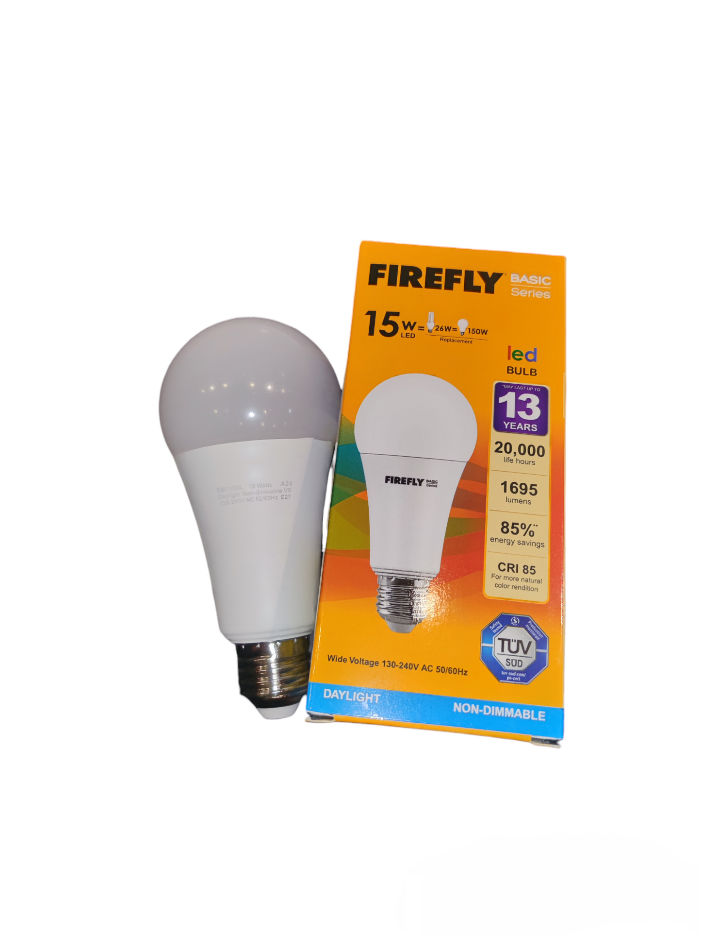 Firefly 15W LED Bulb E27 220V Daylight 6500K