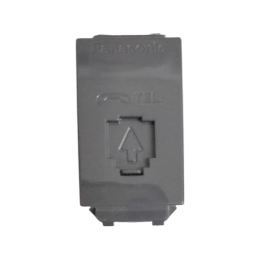 Panasonic Full Color Wide Series Telephone Modular Outlet 6P 4C Gray WEG2164H