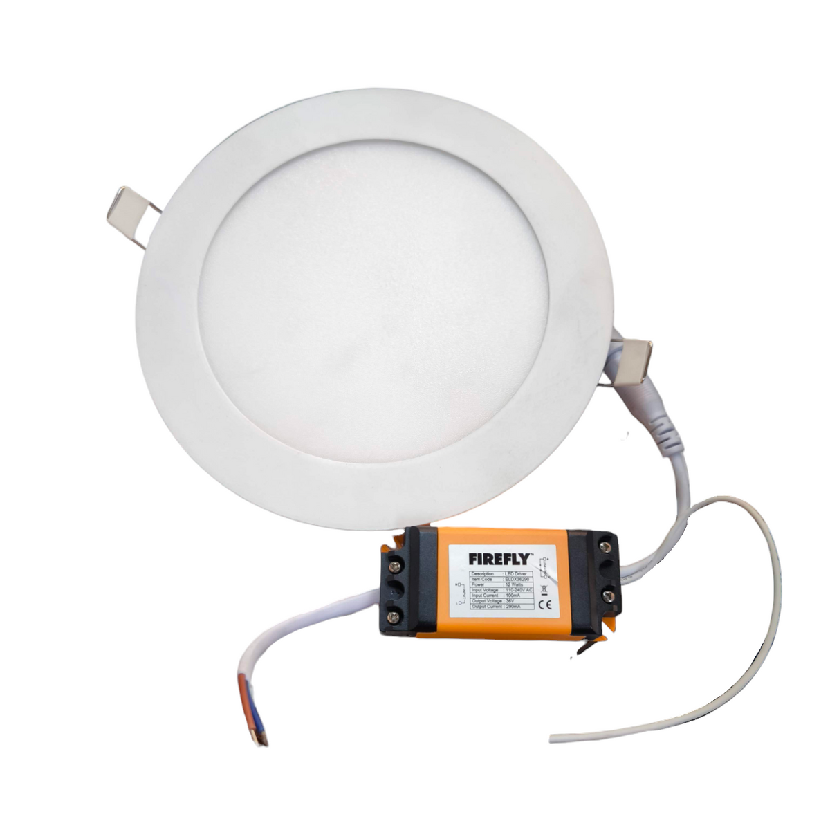 Firefly 12W LED Downlight 220V Daylight round recessed ceiling light with driver