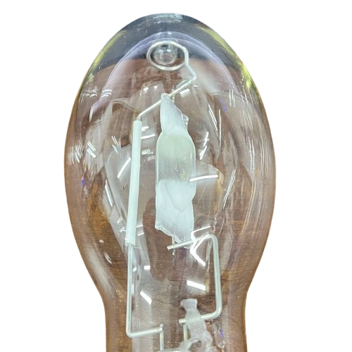 Firefly Metal Halide Lamp Elliptical 250W clear elliptical HID bulb showing internal arc tube and support wires