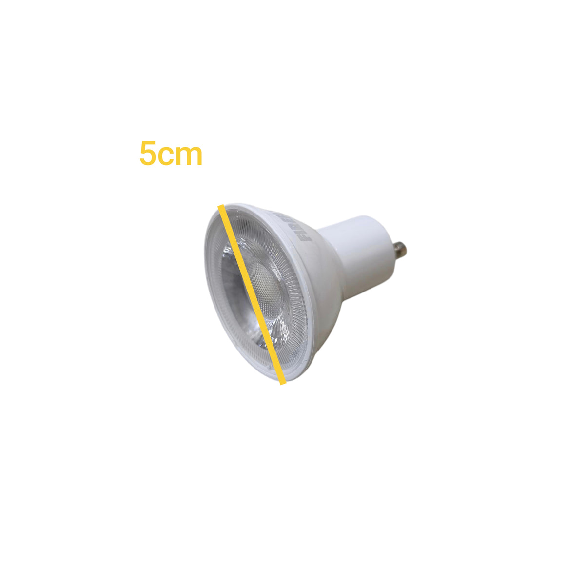 Firefly MR16 5W LED Daylight GU10 220V white spotlight bulb with 5cm reflective lens
