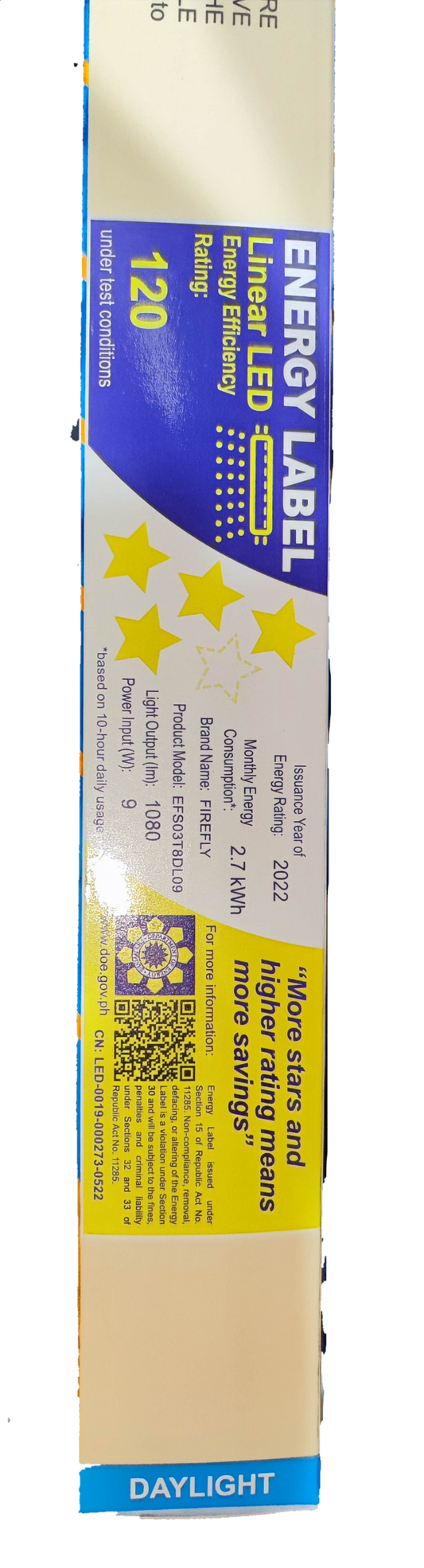 Firefly T8 LED tube light with fixture 220V designed for energy efficiency and bright daylight illumination