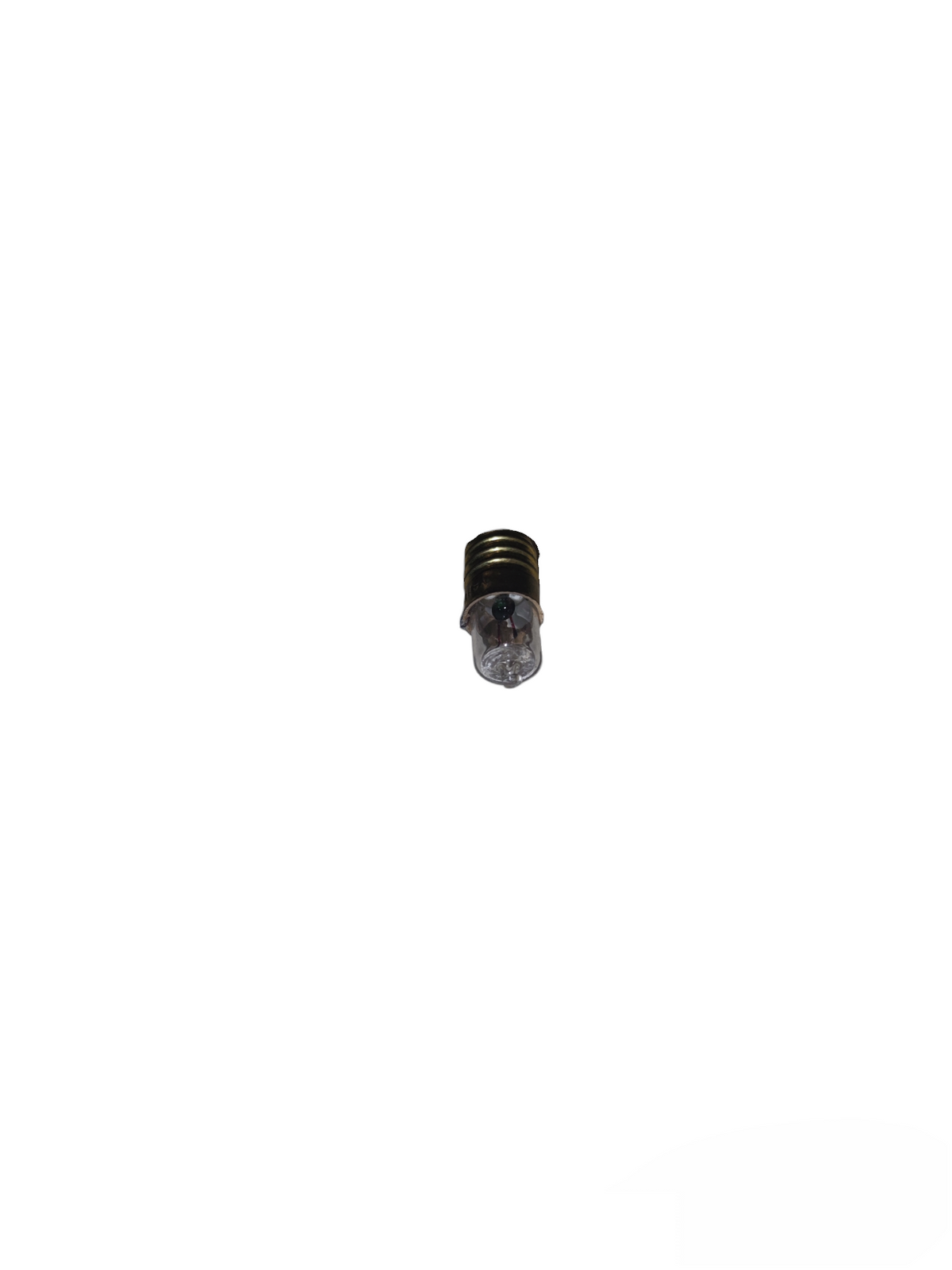 Flash Light Bulb E10 3.8V halogen bulb from China with clear glass and metal base