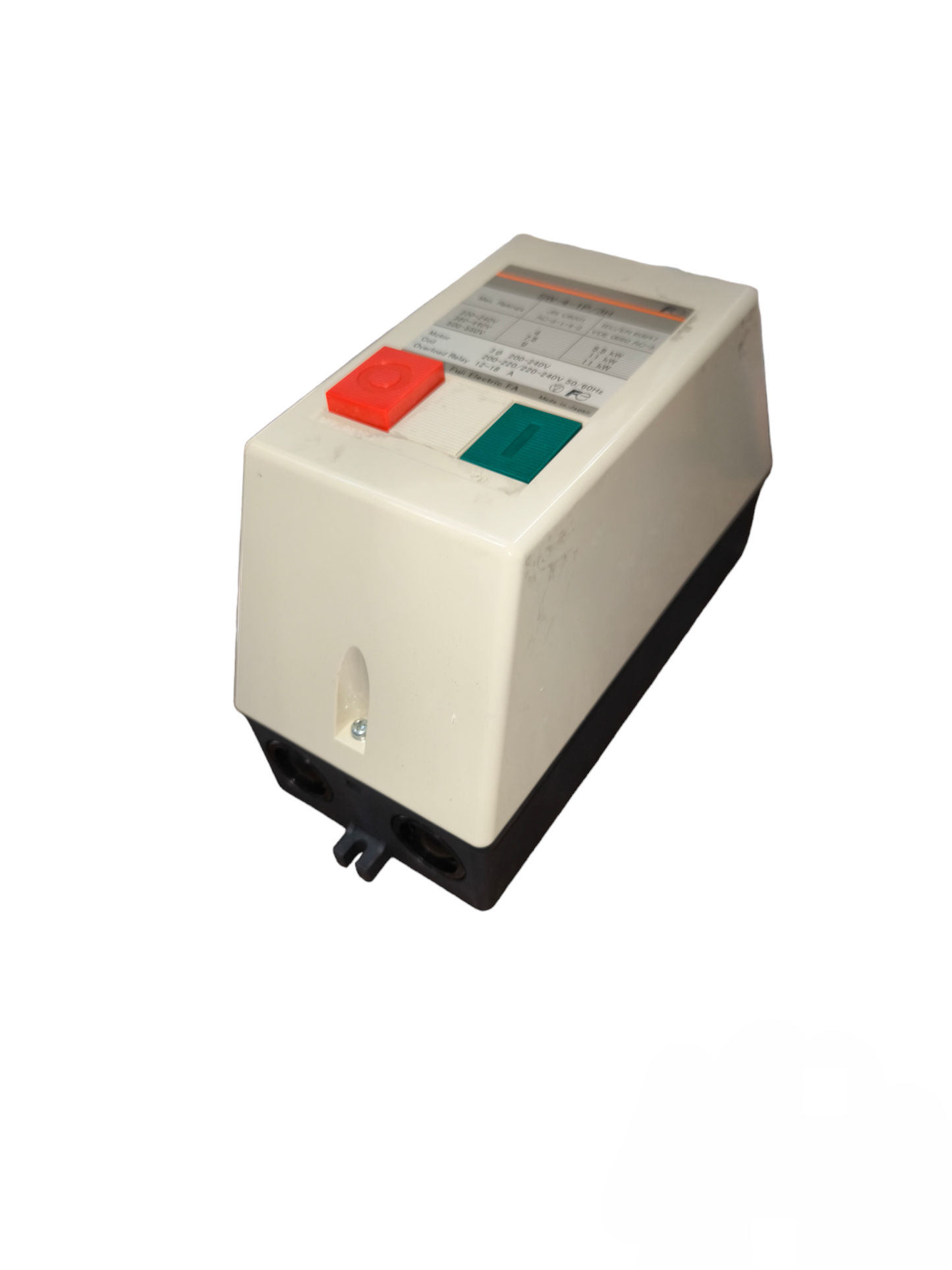 Fuji Magnetic Starter 3 Phase 220V with red and green control buttons for electrical circuitry