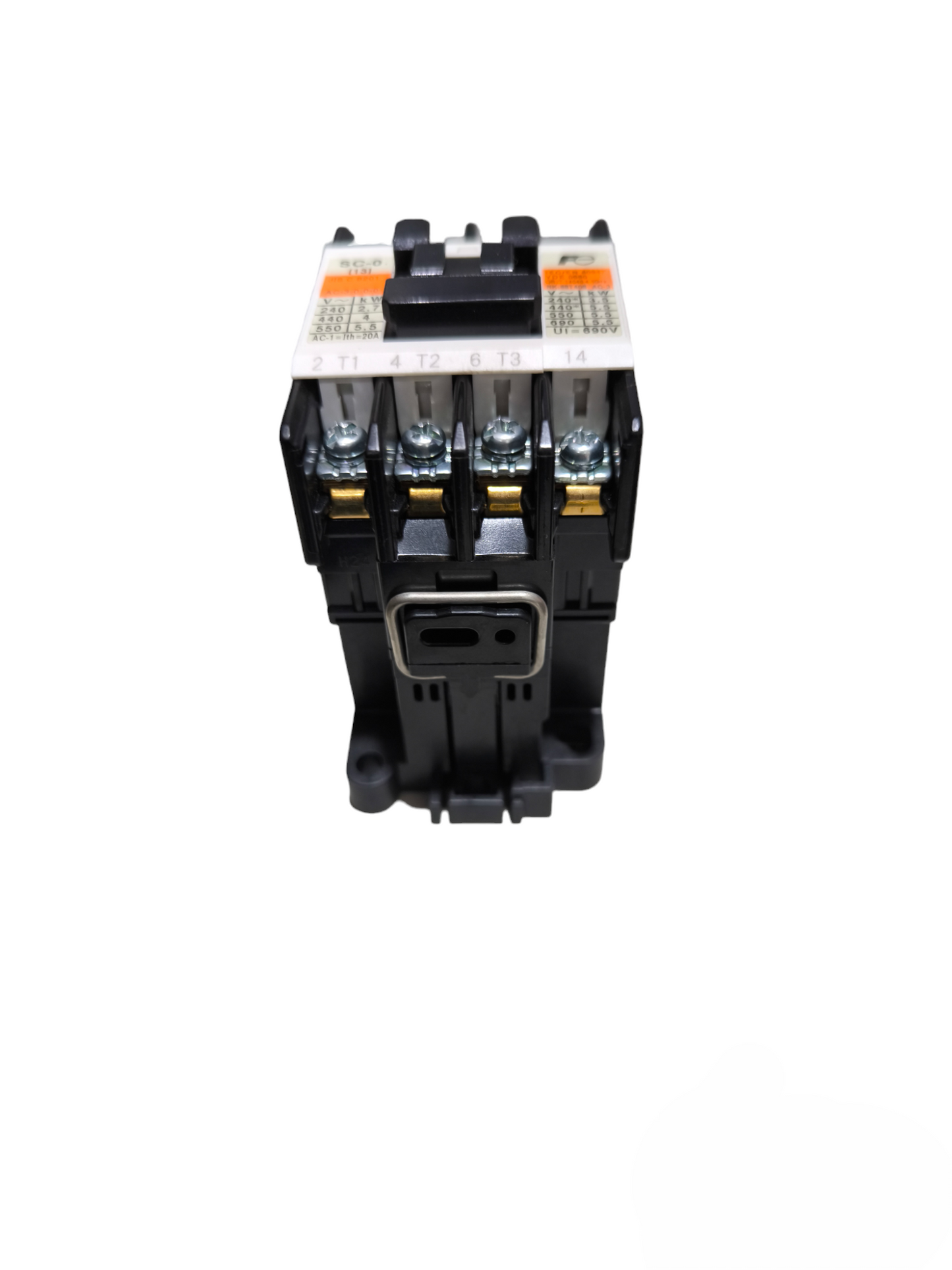 Fuji Magnetic Contactor SC-0 20A black electrical switch with metal terminals and mounting base