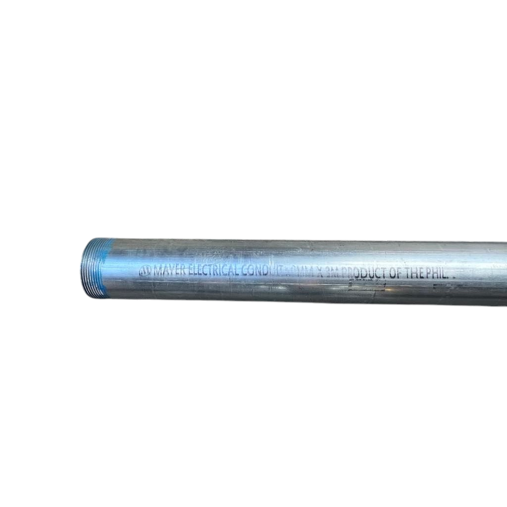 Mayer galvanized electrical conduit with threaded end 2" RSC Pipe 2 Inches x 10 Feet or 63mm