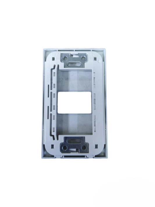Panasonic 1 gang plate cover metallic gray for single switch installation with secure mounting features