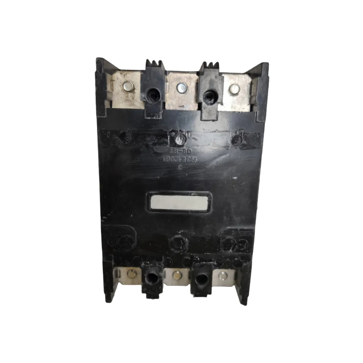 GE 125A Circuit Breaker 3 Pole 220V black electrical component with metal connectors