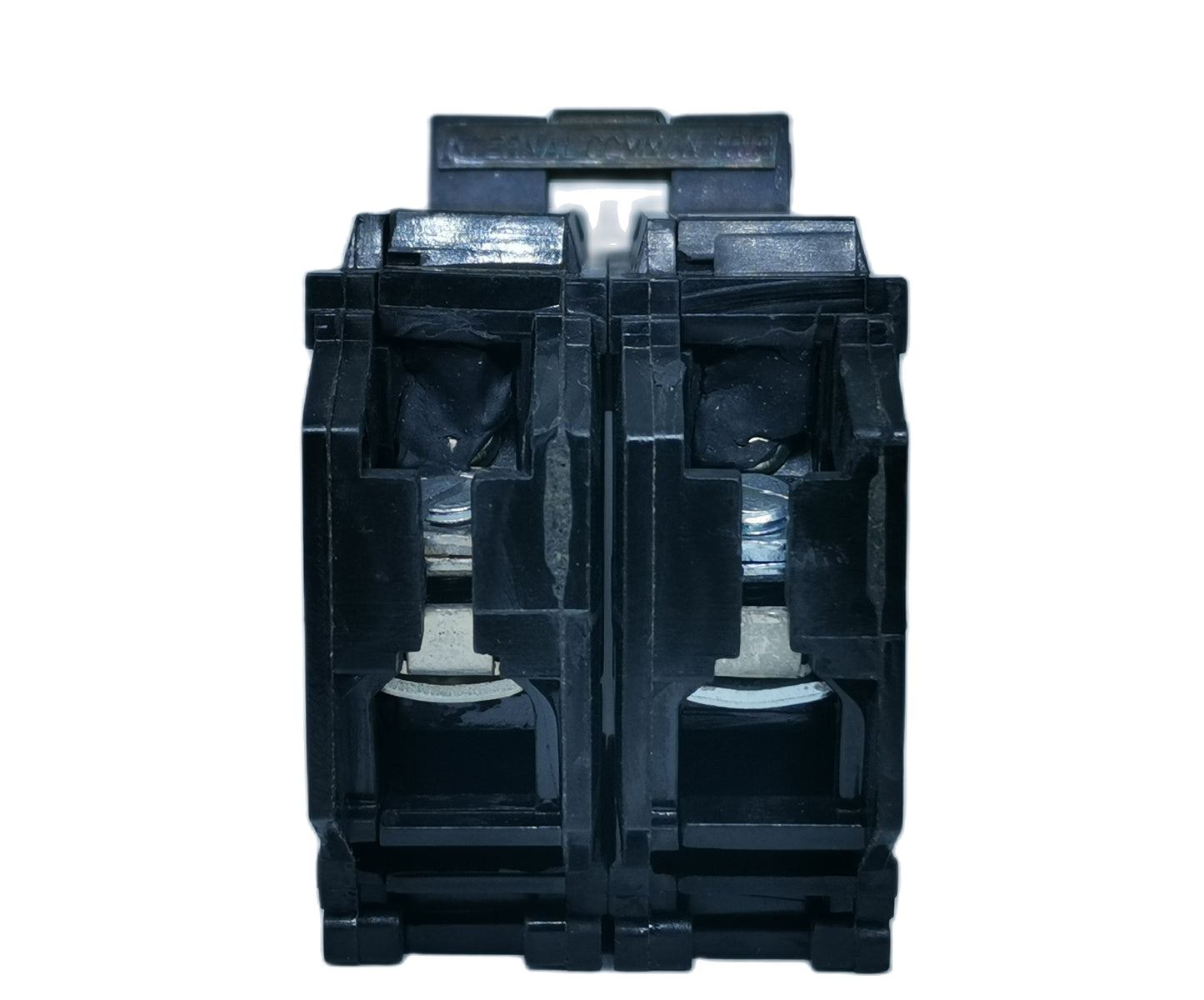 GE 20A 2P Plug in 20A 2P Circuit Breakers black electrical component close-up