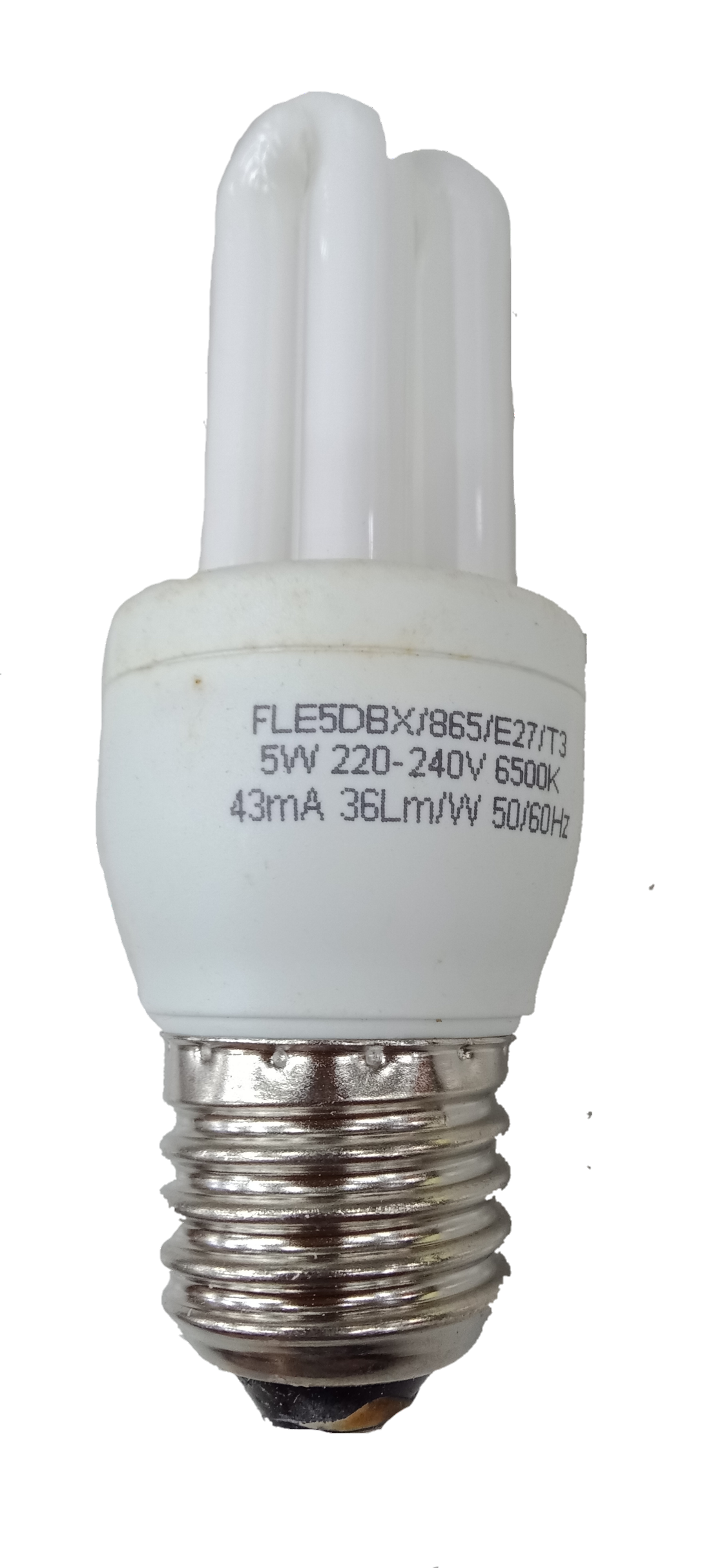 5W GE 2U 220V economizer lamp compact fluorescent bulb by Electx Electrical Supply