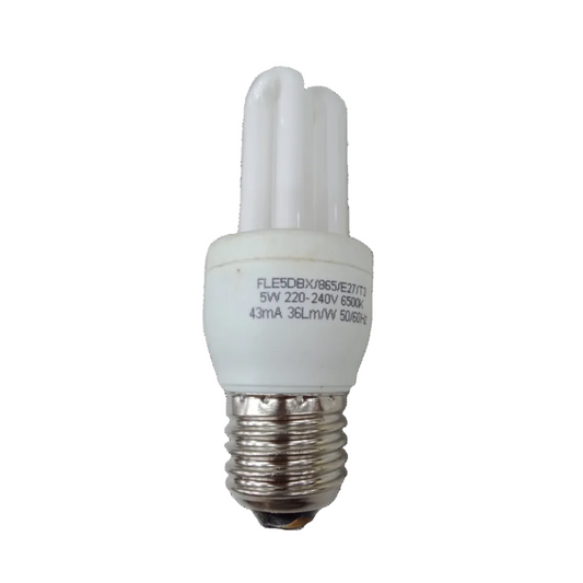 5W GE 2U 220V economizer lamp compact fluorescent bulb by Electx Electrical Supply