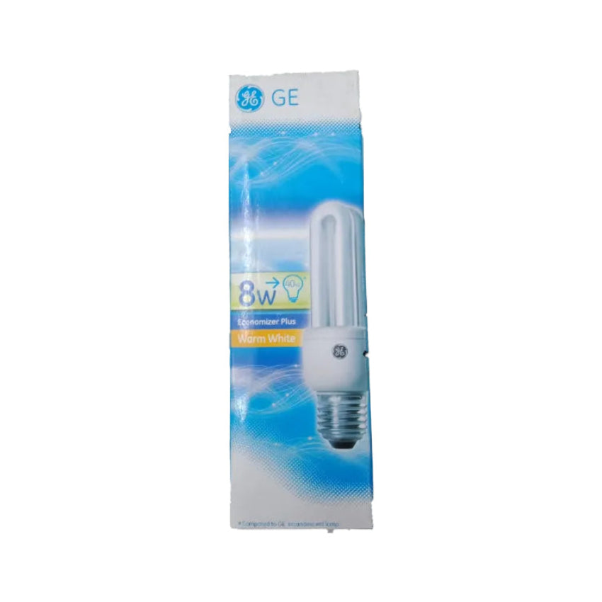 8W warm white CFL bulb E27 by Electx Electrical Supply with energy-saving features and warm light