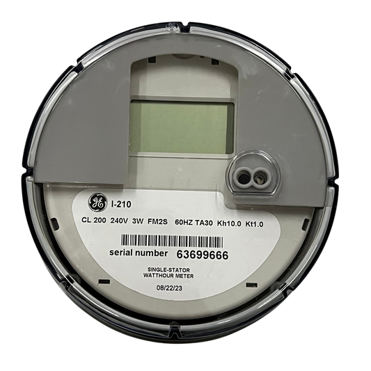 GE digital kwh meter single phase with clear display and serial number for accurate energy measurement