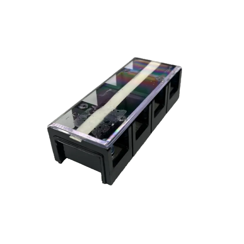 Grippes 100A 4 Pairs Terminal Block 600V black plastic with clear protective cover for heavy duty wiring