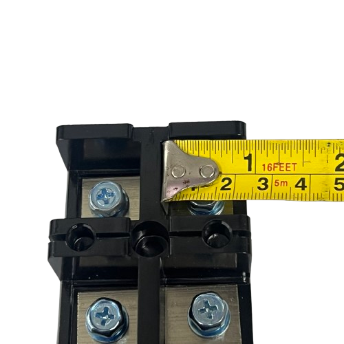 Grippes 100A 4 Pairs Terminal Block 600V black screw terminal with metal plates and measuring tape