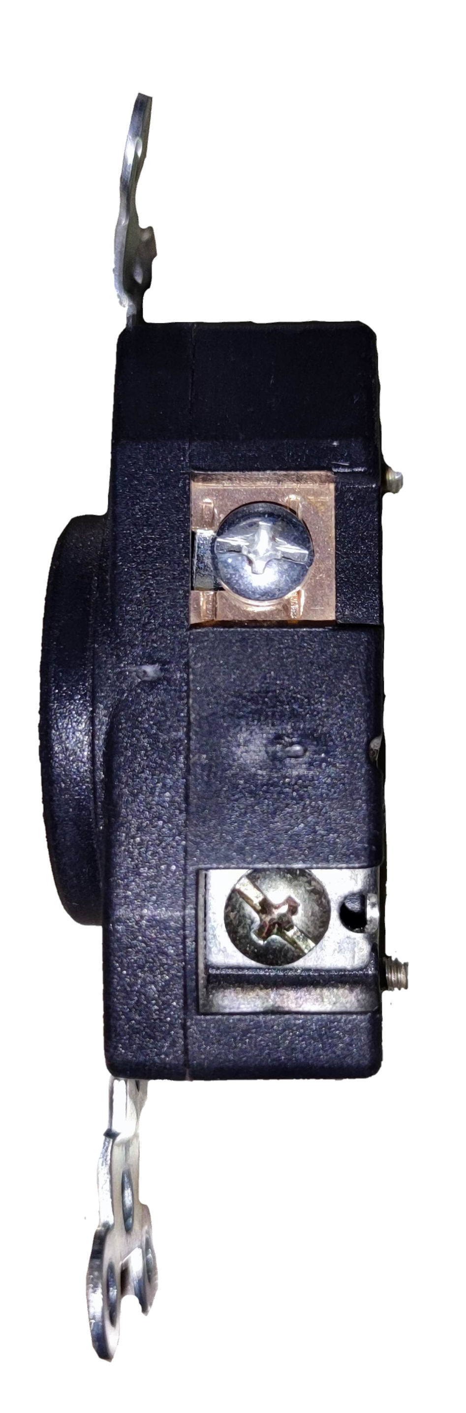 Surer 15A Twist Lock Outlet side view showing screw terminals and mounting brackets