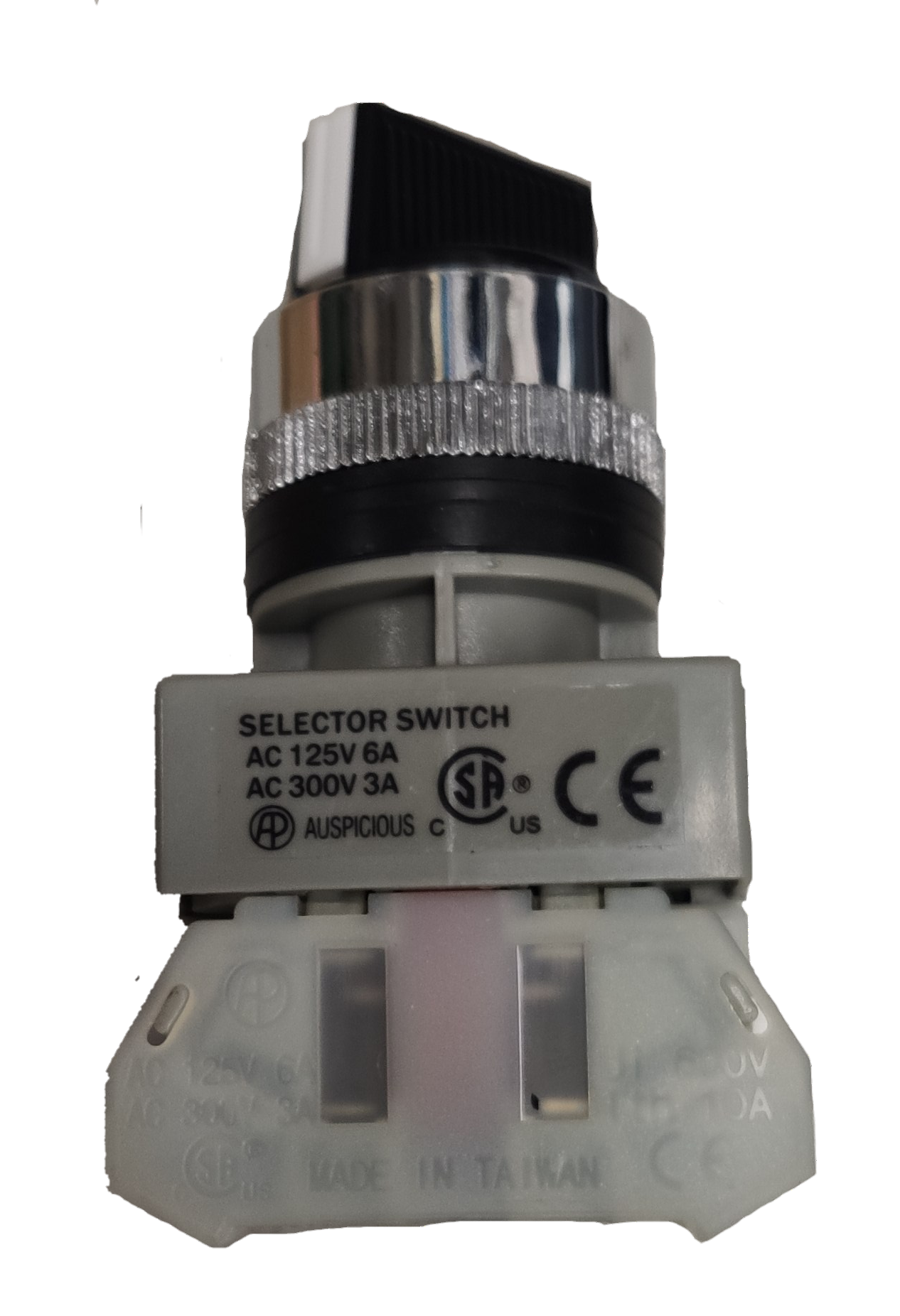 Auspicious 2 position selector switch 22mm for power points switches and plugs