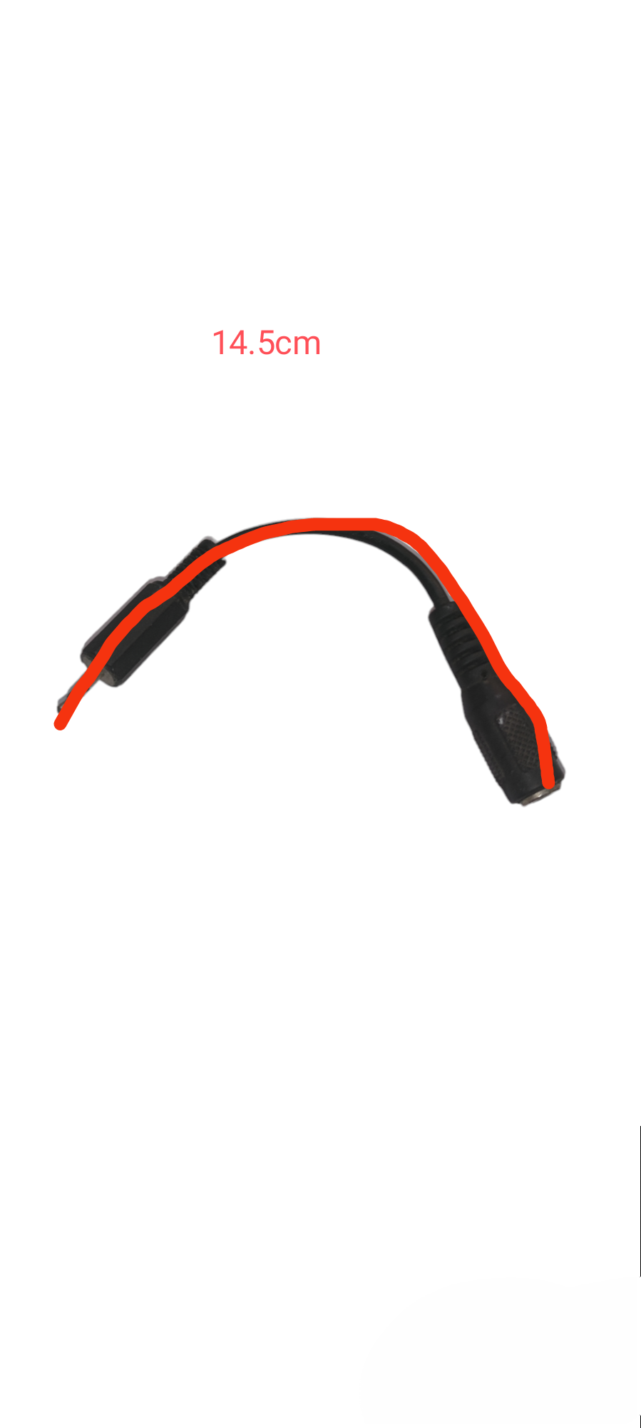 2.5mm to 3.5mm audio adapter cable for microphone accessories from China with 14.5cm length
