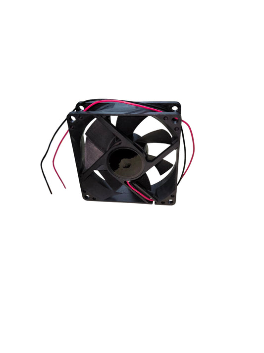 Electx Electrical Supply 24V DC exhaust fan 4x4 with black blades and wiring for ventilation