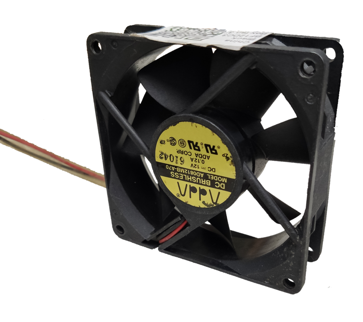 Electx Electrical Supply 3 inch exhaust fan 12V with black blades and wired connection