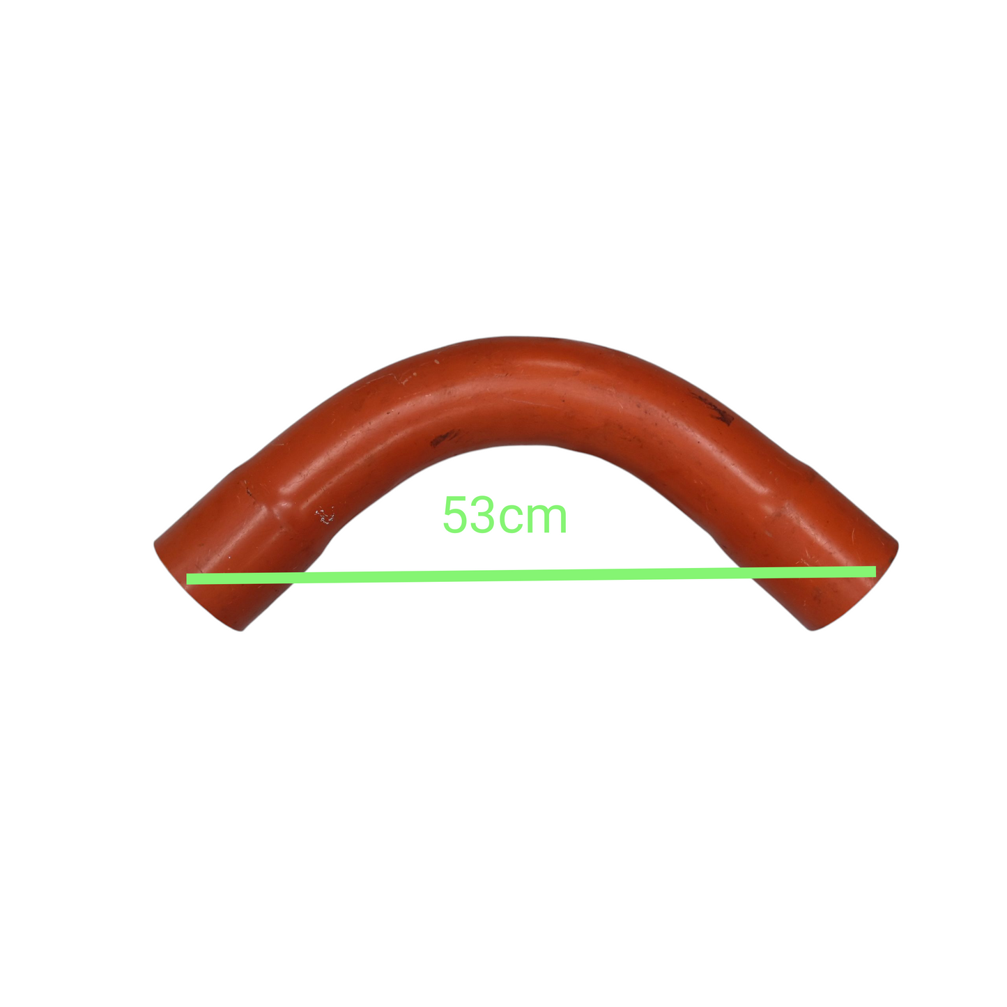 Atlanta 3 Inch PVC Conduit Elbow in orange color with 53 cm length for piping systems