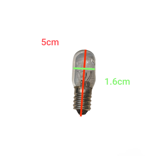 5W 110V replacement bulb incandescent light bulb with clear glass and small screw base