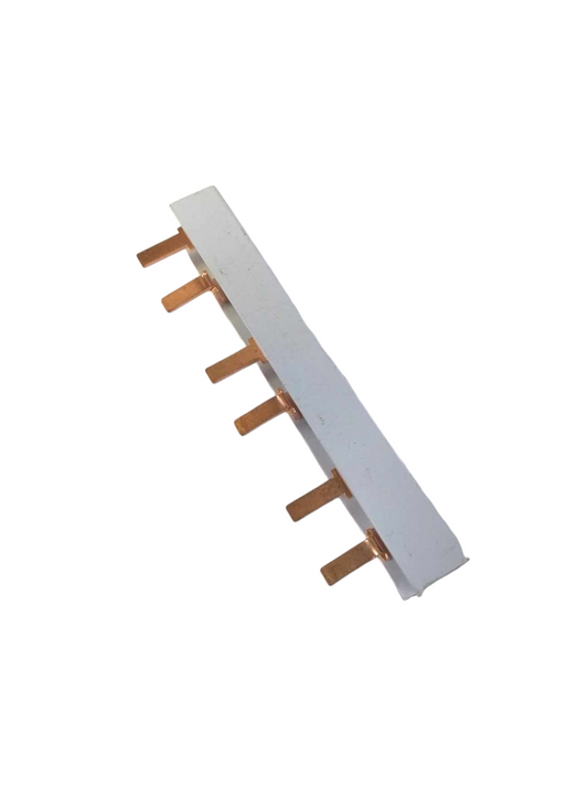 Bus bar for miniature circuit breaker with copper connectors and white insulation from China