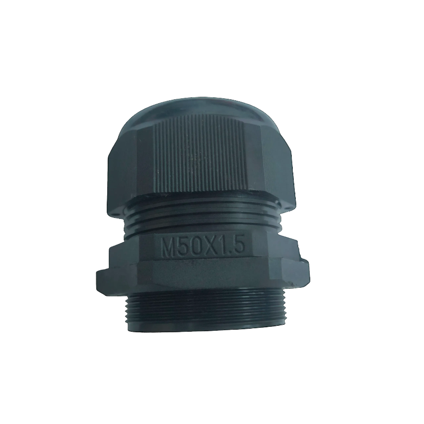 Grippes Cable Gland M50 30-32mm black plastic threaded connector for cable management