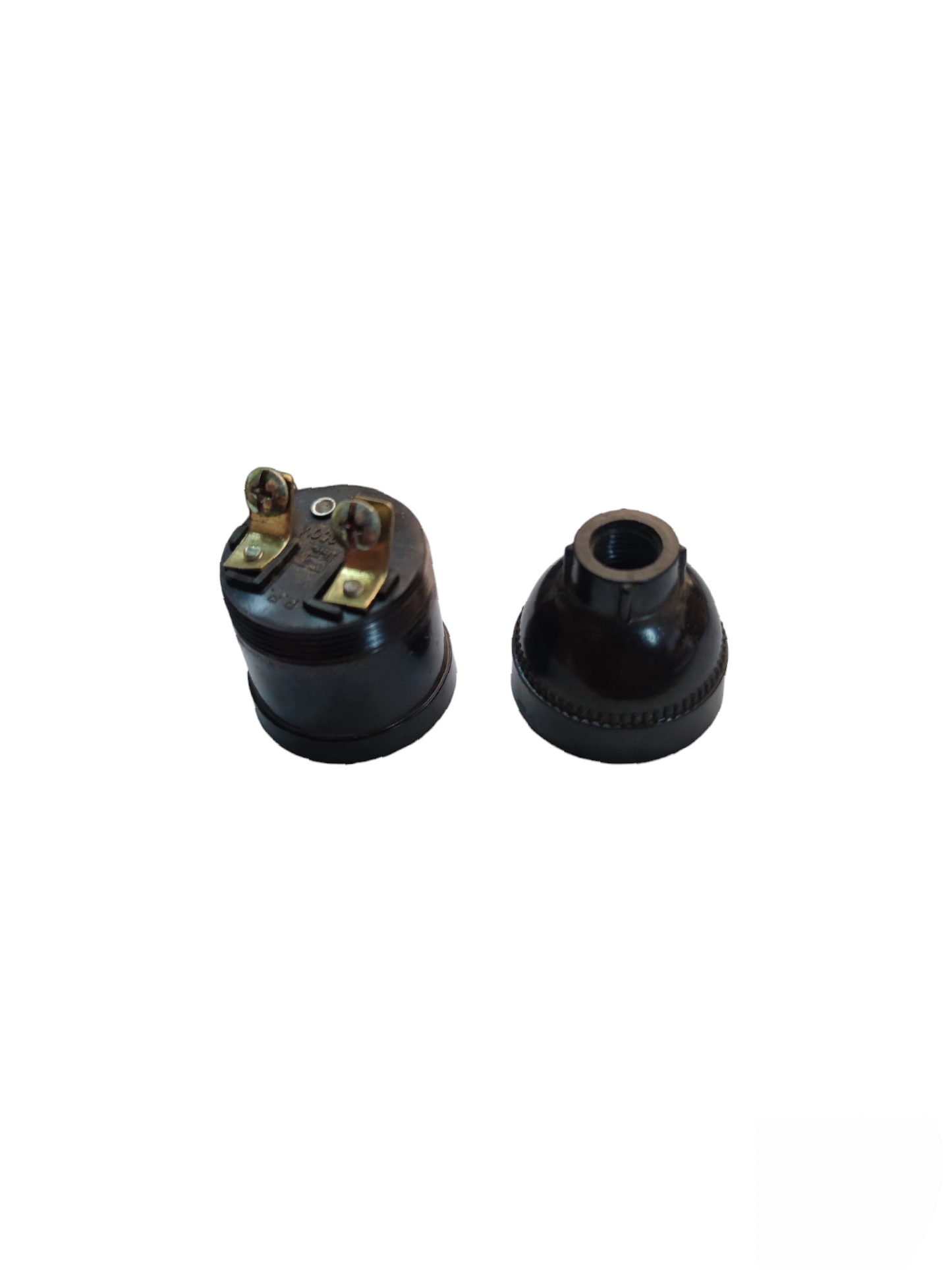 Taiyou E27 5A 220V Keyless Socket lighting installation accessory in black plastic housing