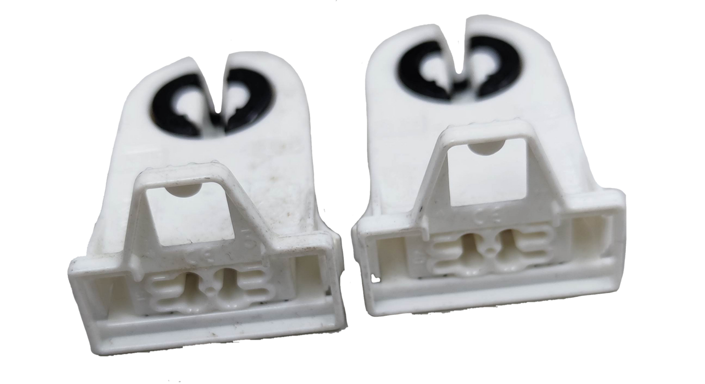 BJB Fluorescent Holder T-8 white plastic lighting installation accessory for tube lamps