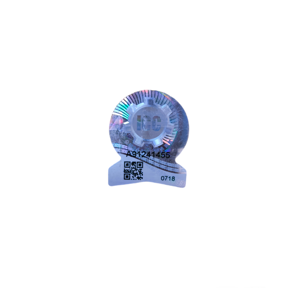 BJB fluorescent tube holder T8 with holographic security label for lighting installation accessories