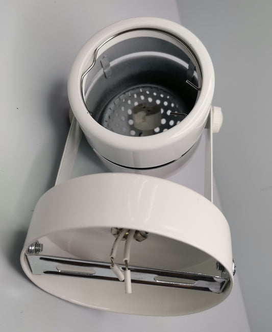 Biglite white ceiling light MR16 spotlight holder with adjustable mount and wiring