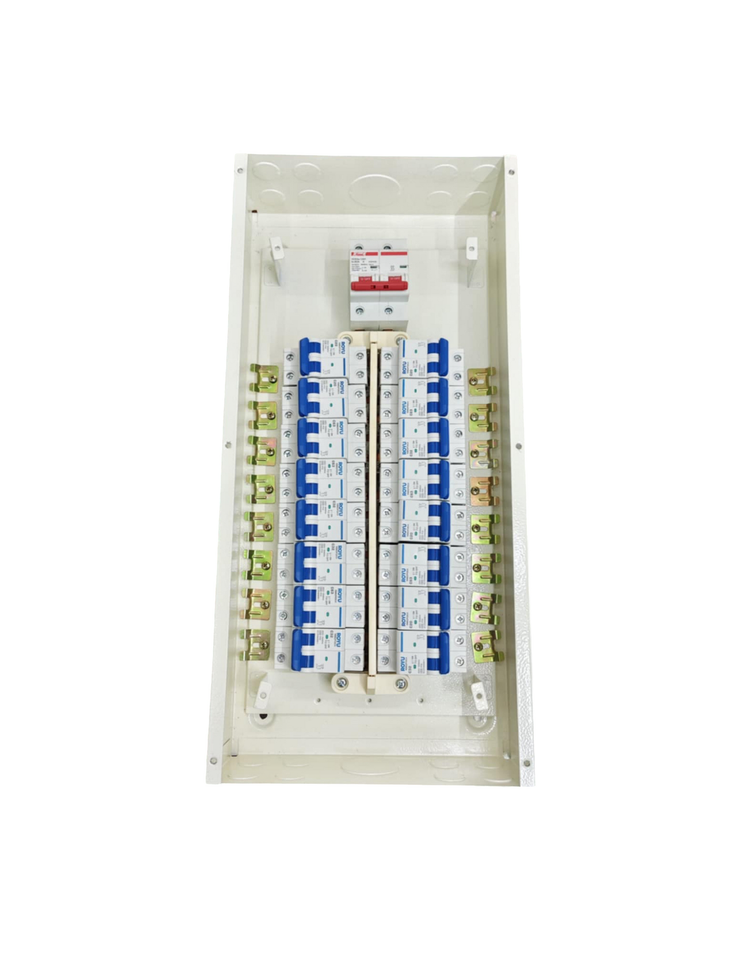 Royu & Himel Panel Board 80A 2Pole electrical circuit breaker board with multiple switches