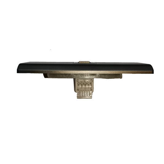 Royu Telephone Outlet with Plate Dark Gray showing RJ11 jack and slim low profile wall plate for phone lines