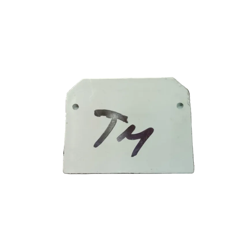 Grippes Terminal Block Cover 3.1cm white with mounting holes for electrical circuitry parts