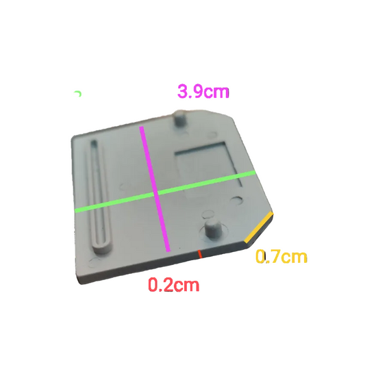 Grippes Terminal Block Cover 3.1cm electrical component with detailed dimensional measurements