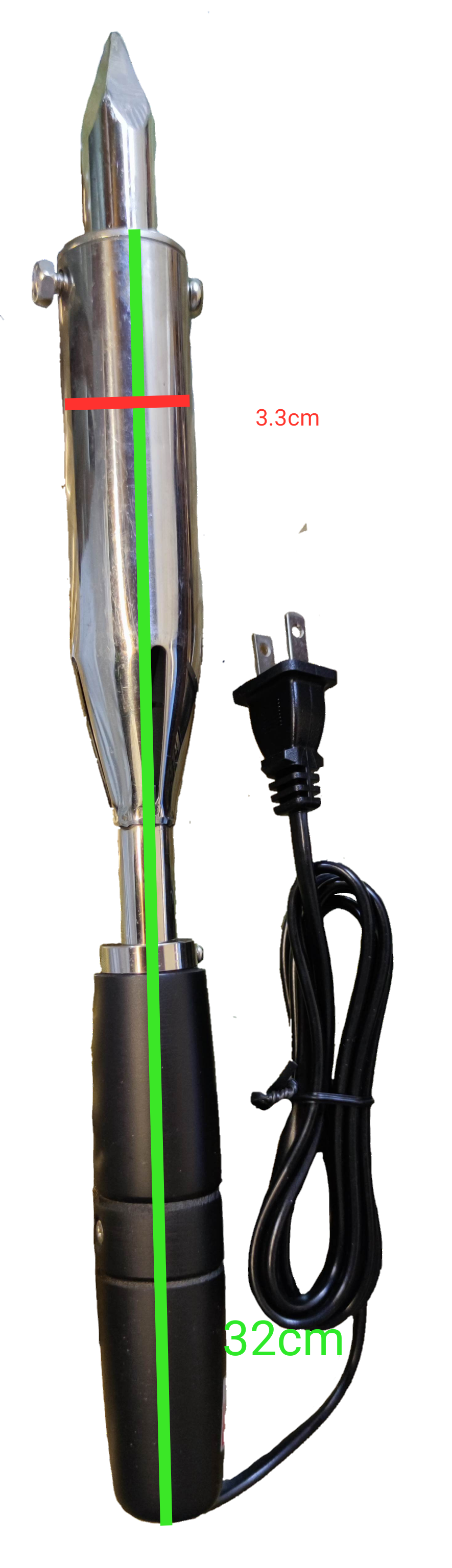 Goot 300W Soldering Iron 220V with ergonomic handle and attached power cord for precise soldering tasks
