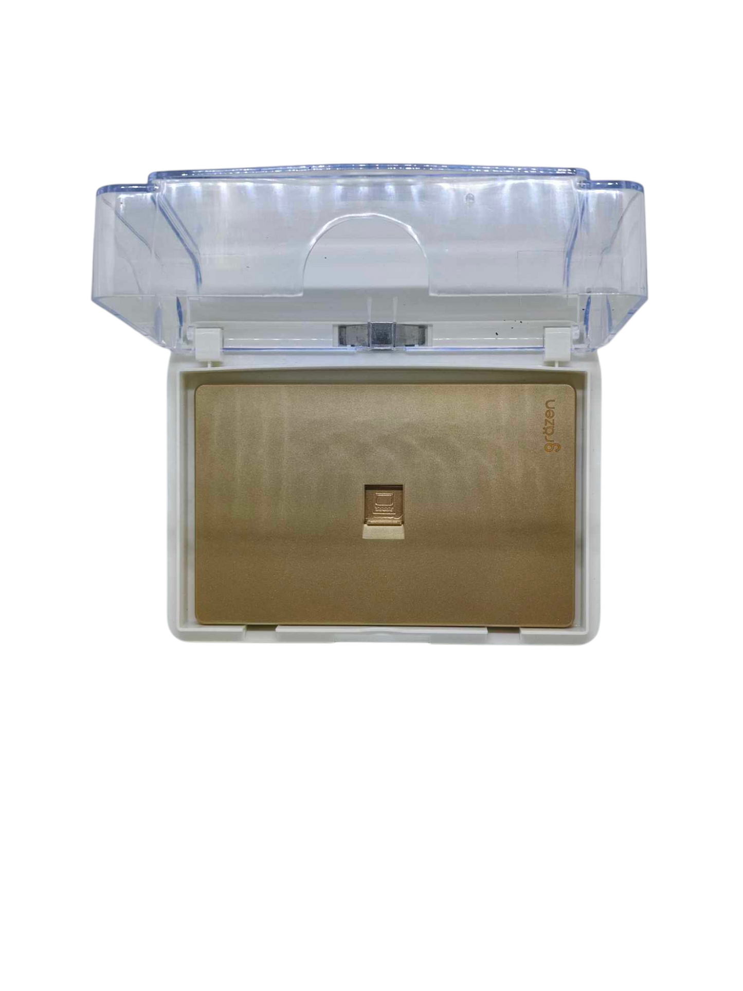 Grazen 1 gang ethernet wall plate waterproof in clear enclosure for durable outdoor connectivity