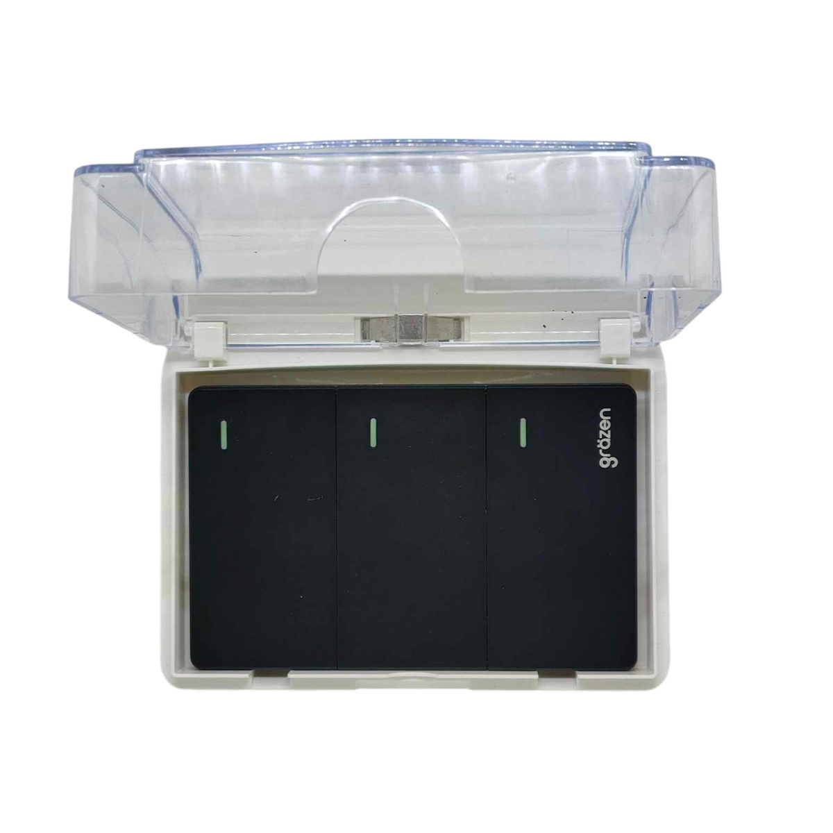 Grazen 16A 220V weatherproof switch Cover with three switch openings for outdoor use