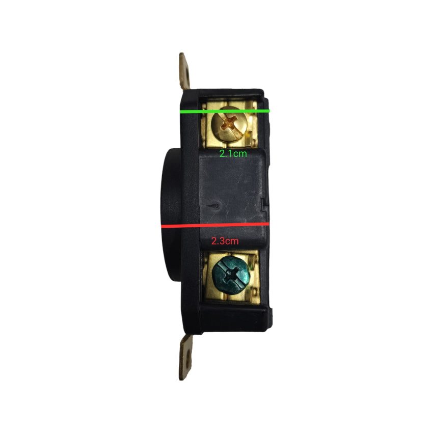 Grippes 20A Twist Lock Outlet 2P+E (3P) 250V NEMA L6 WJ6322B