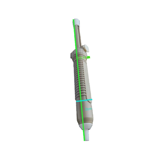Grippes desoldering tool with precise measurements for easy handling and efficiency in electronics repair