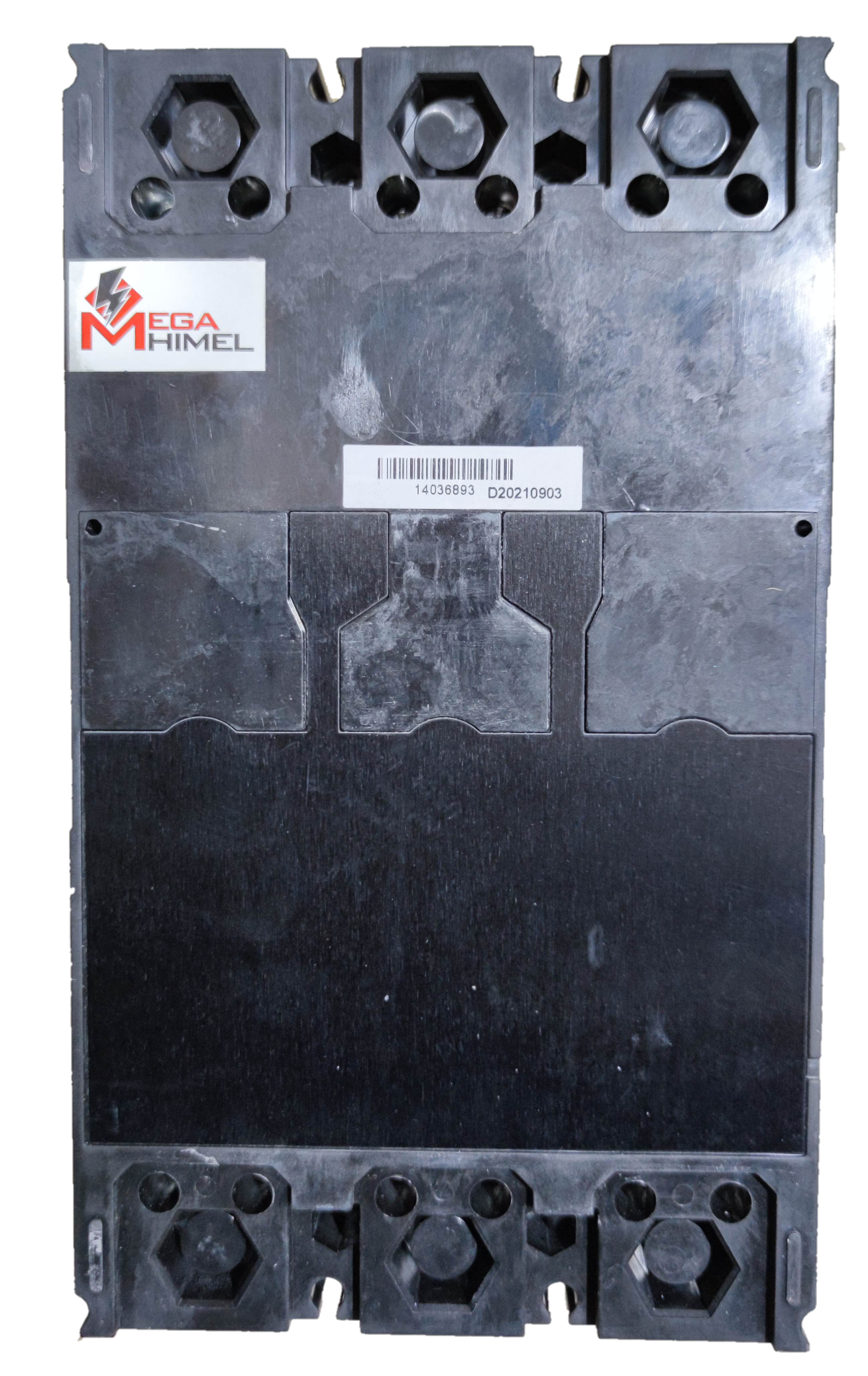 Himel 350A Industrial Circuit Breaker 3 Phase with robust black casing and multiple connection terminals