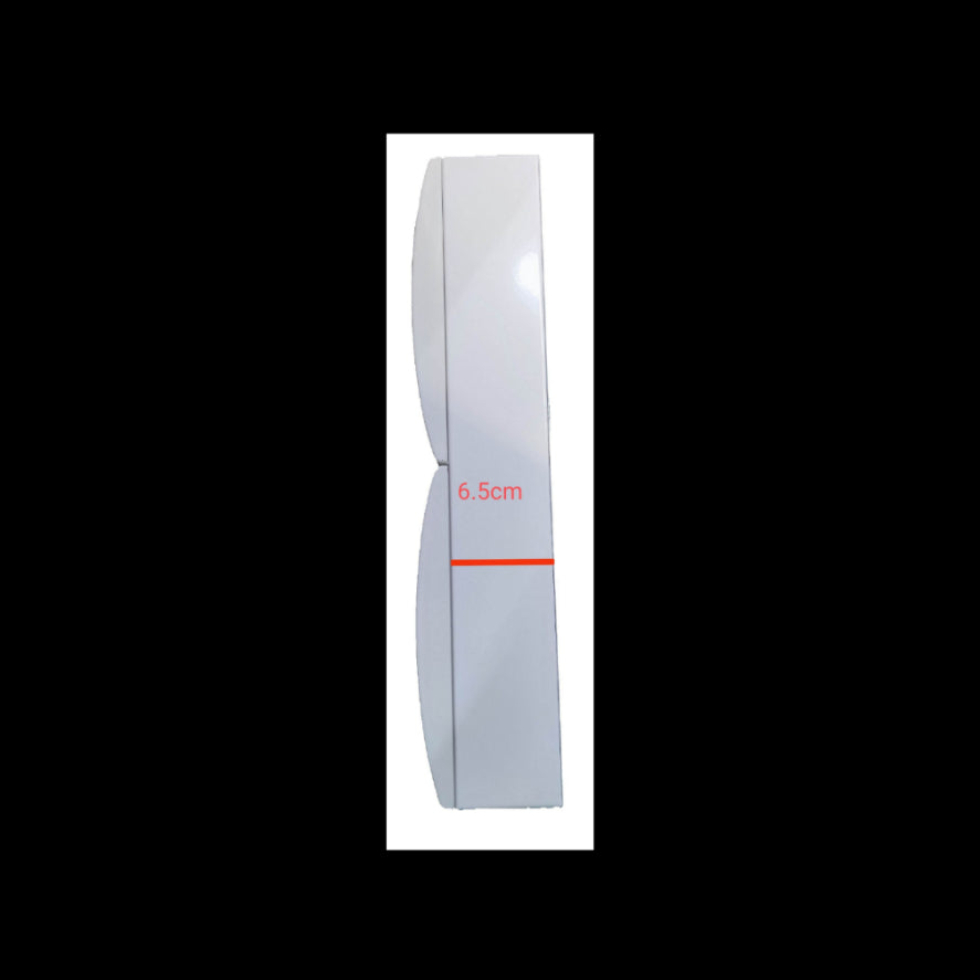 Side view of Himel HDB Breakers Panel Board 50A 2 Pole showing its slim 6.5cm profile in white casing