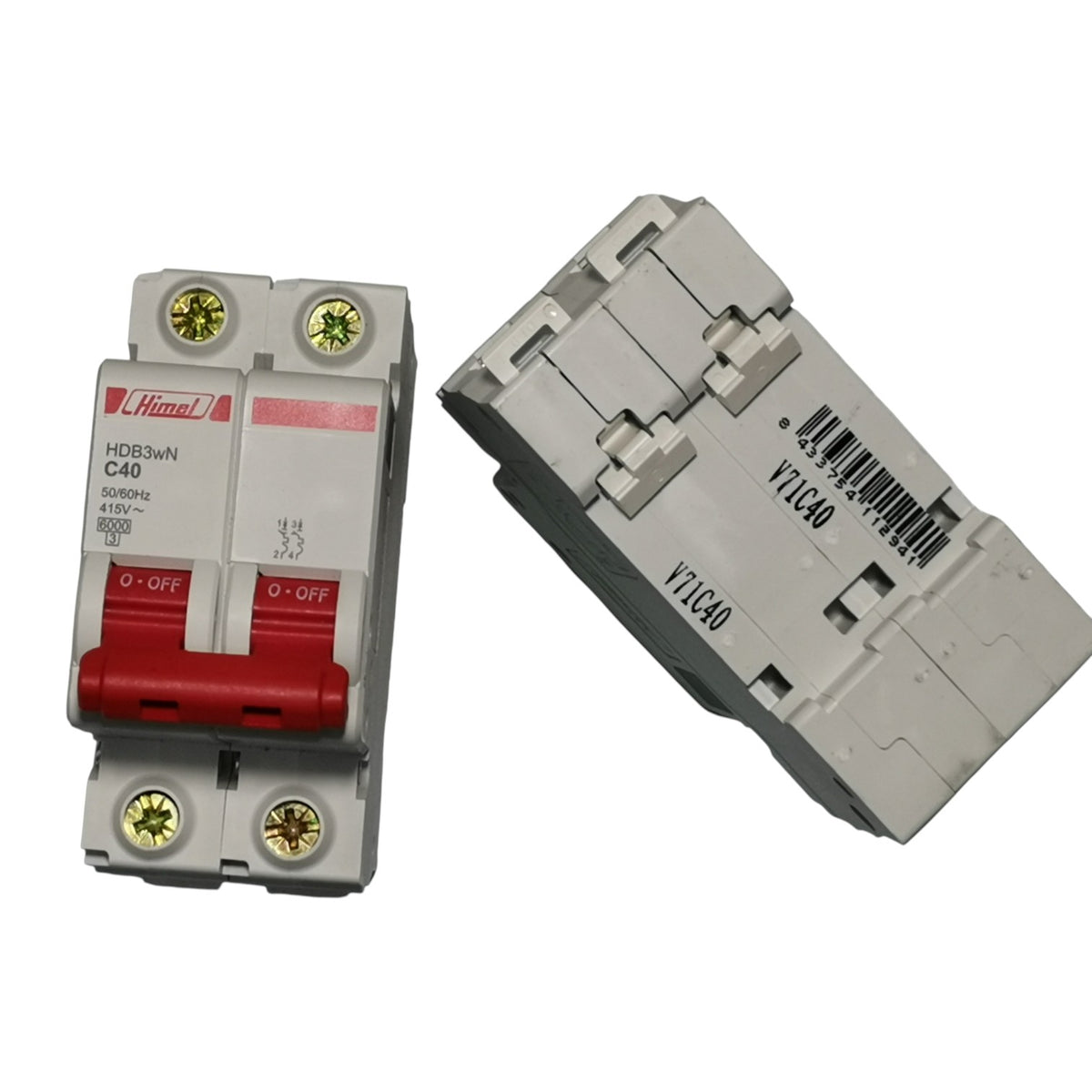 Himel 40A 2Pole 6KAIC 220V Miniature Circuit Breaker DIN Rail Type MCB HDB3wN2C40