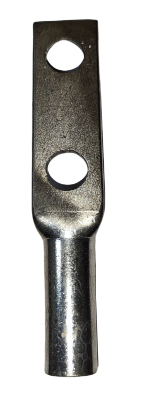 Utilux Terminal Lugs Compression Type Long Barrel electrical circuitry part made of metal with two holes