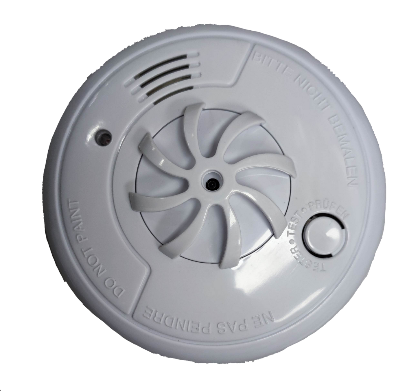ZwitseRise Heat Detector 9V fire alarm and detector with test button and ventilation slots