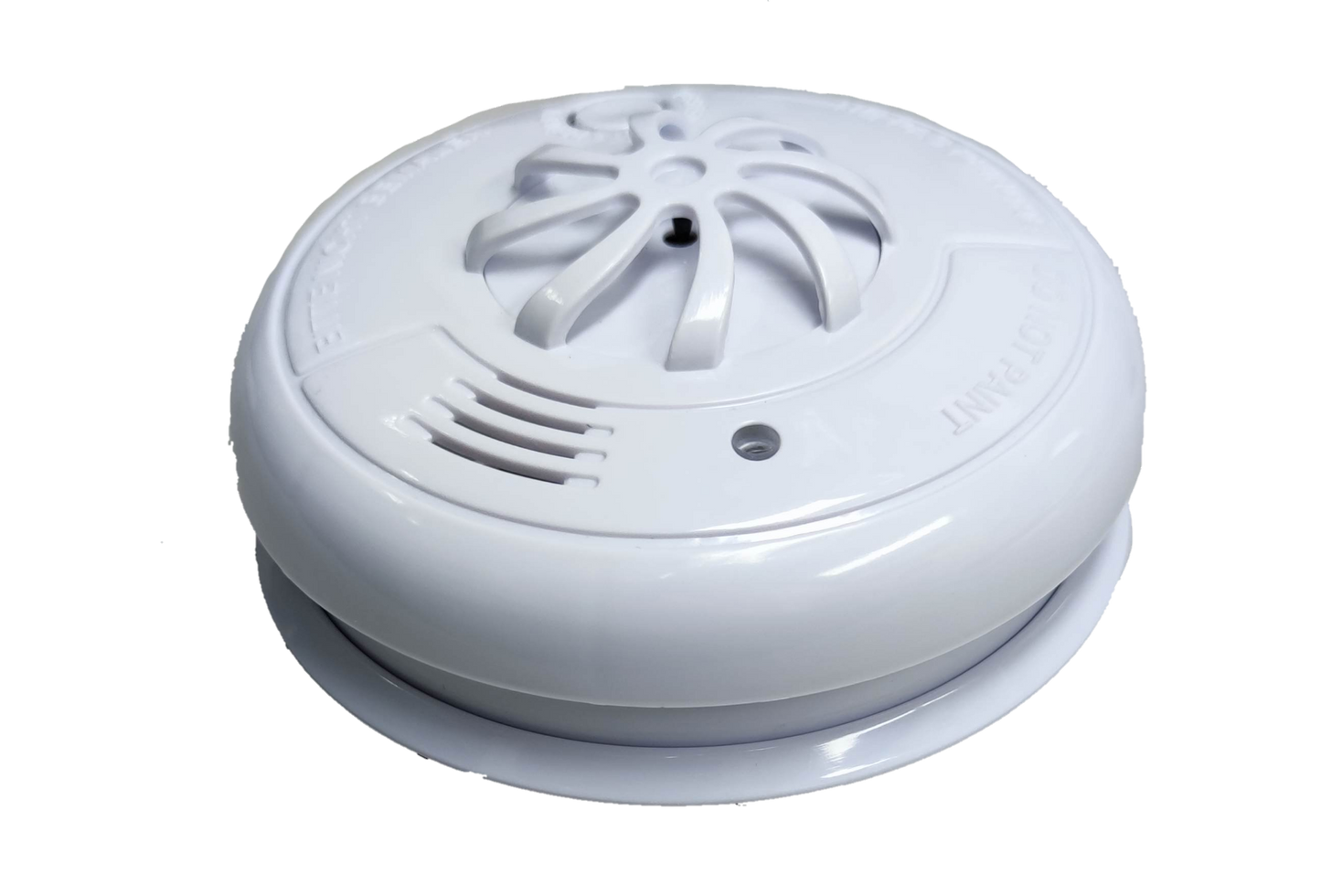 ZwitseRise Heat Detector 9V fire alarm sensor in white with round design for smoke and heat detection