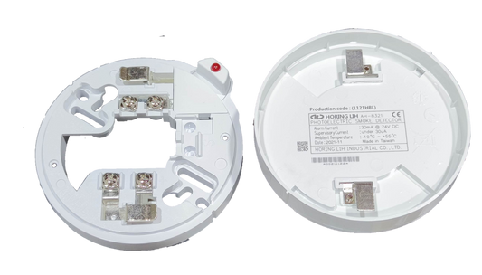 White Smoke Alarm 24V DC Horing LIH base and cover for fire alarm detectors